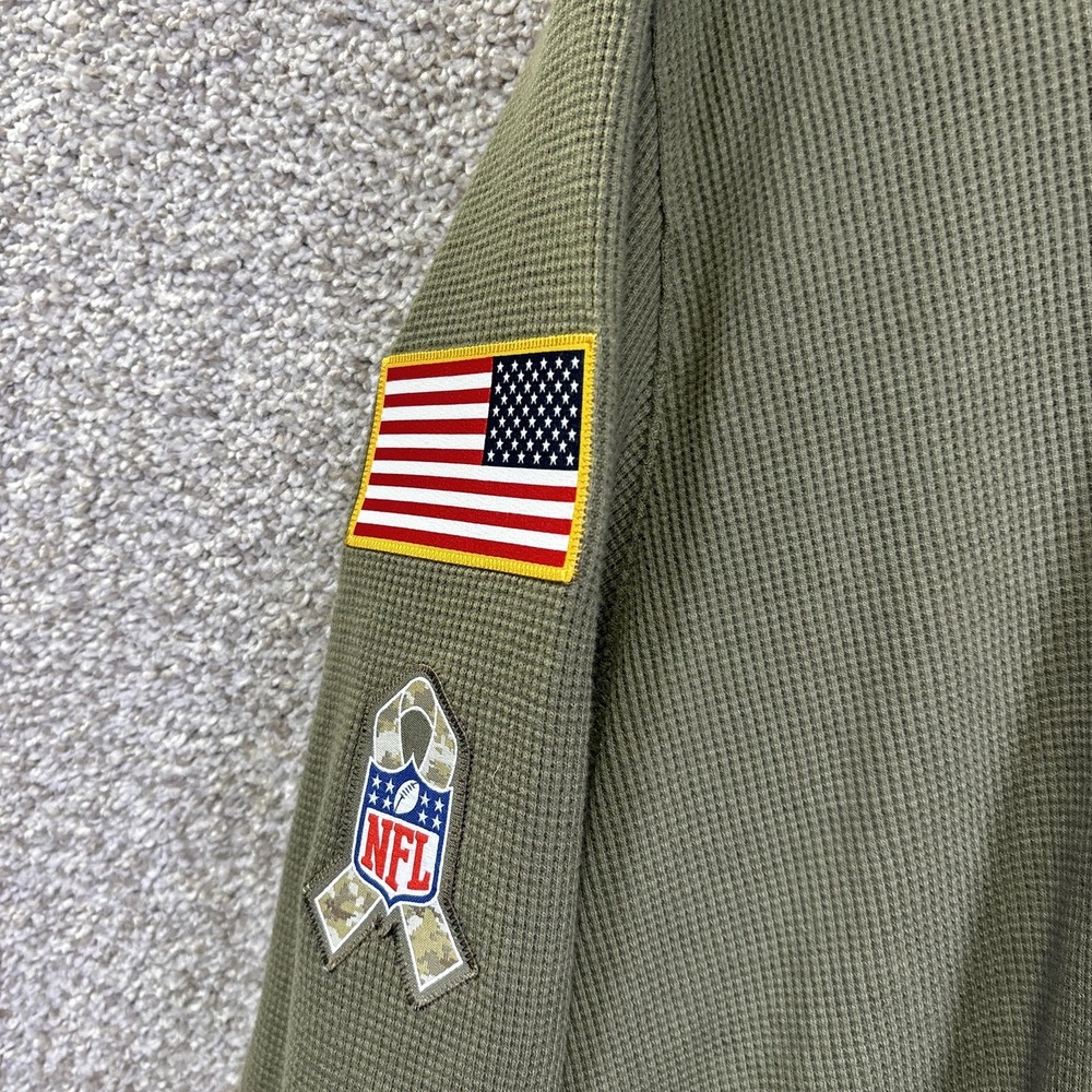 Minnesota Vikings Sweatshirt Mens XL Green NFL Football Nike Salute To Service - Picture 3 of 9